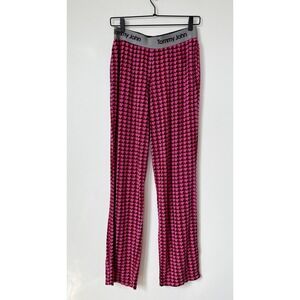Tommy John Loungewear Pajama Pants Womens Medium Pink Red Heart Print